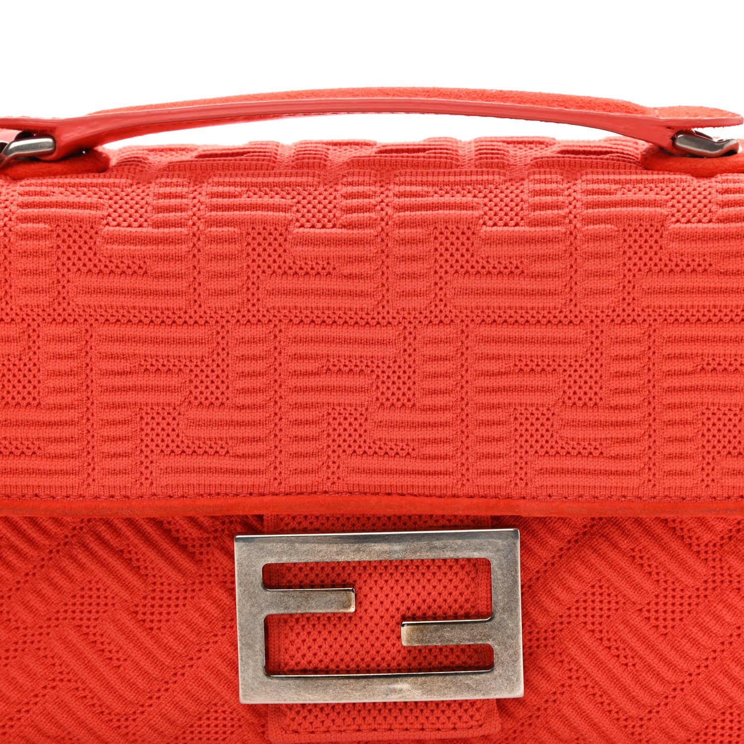 Fendi Technical Fabric FF Midi Chain Baguette Tulipano 8 of 16