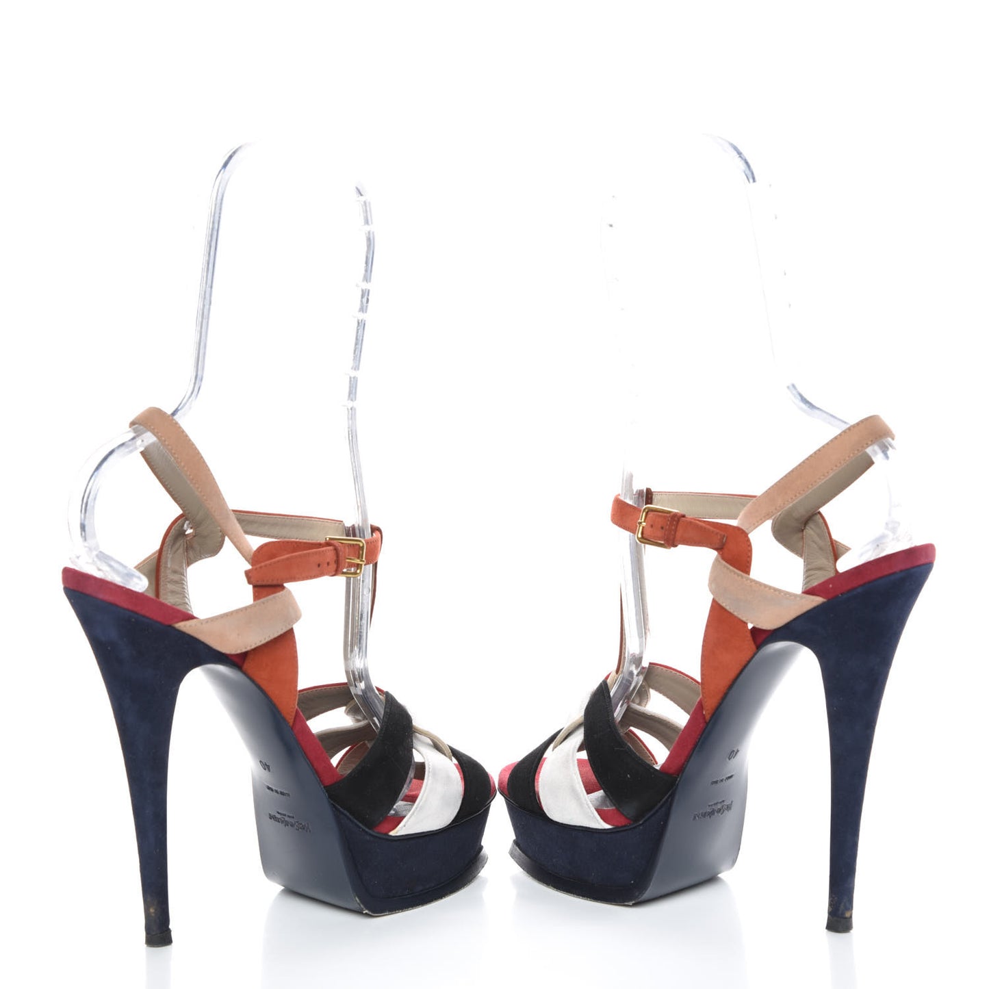 Suede Tribute 105 Platform Sandals 40 Multicolor