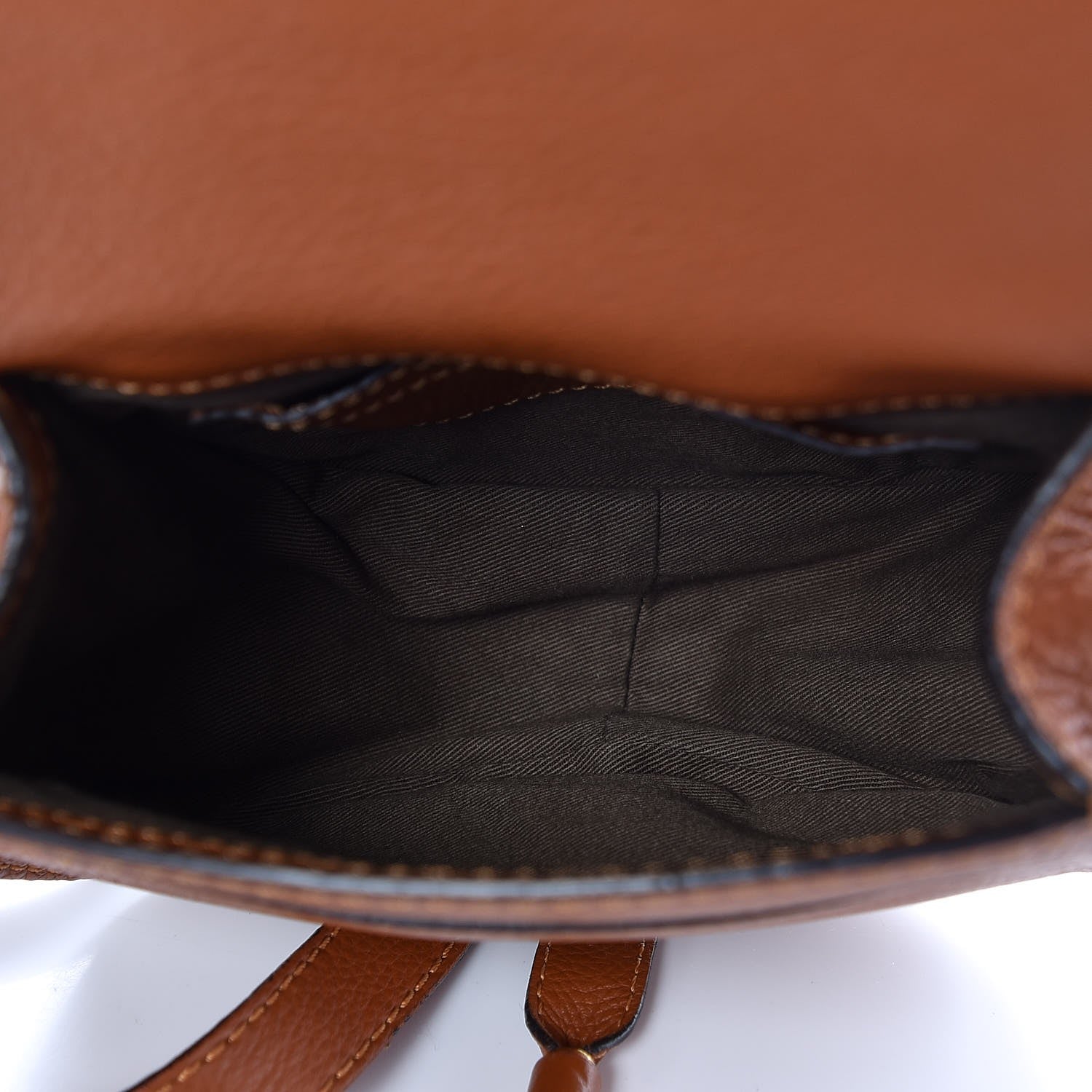Chloe Calfskin Mini Marcie Round Crossbody Bag Tan 5 of 7