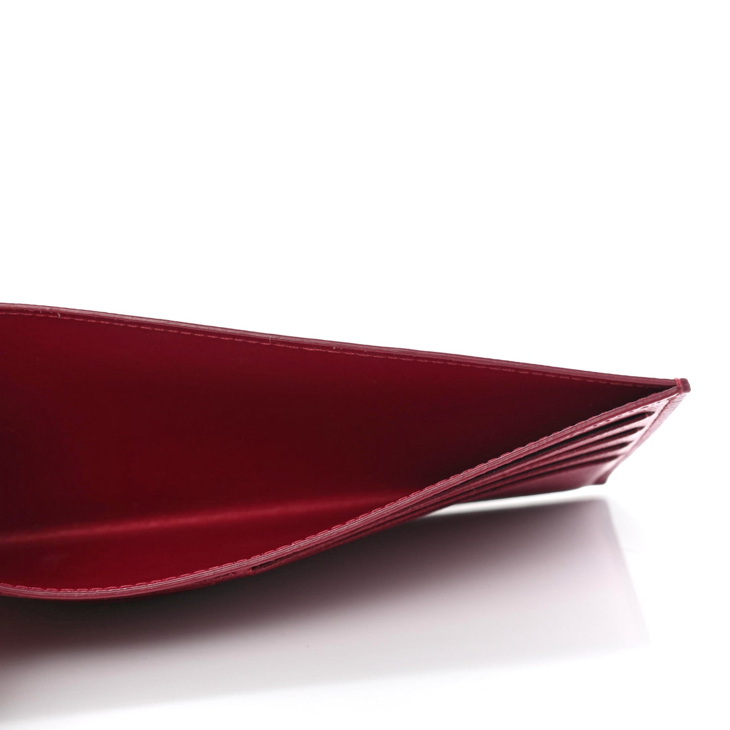 Calfskin Felicie Card Holder Insert Fuchsia