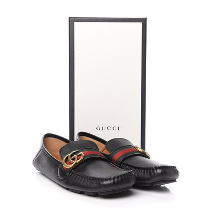 Gucci Calfskin Womens Noel Web Driver Loafers 40 Black 11 of 11