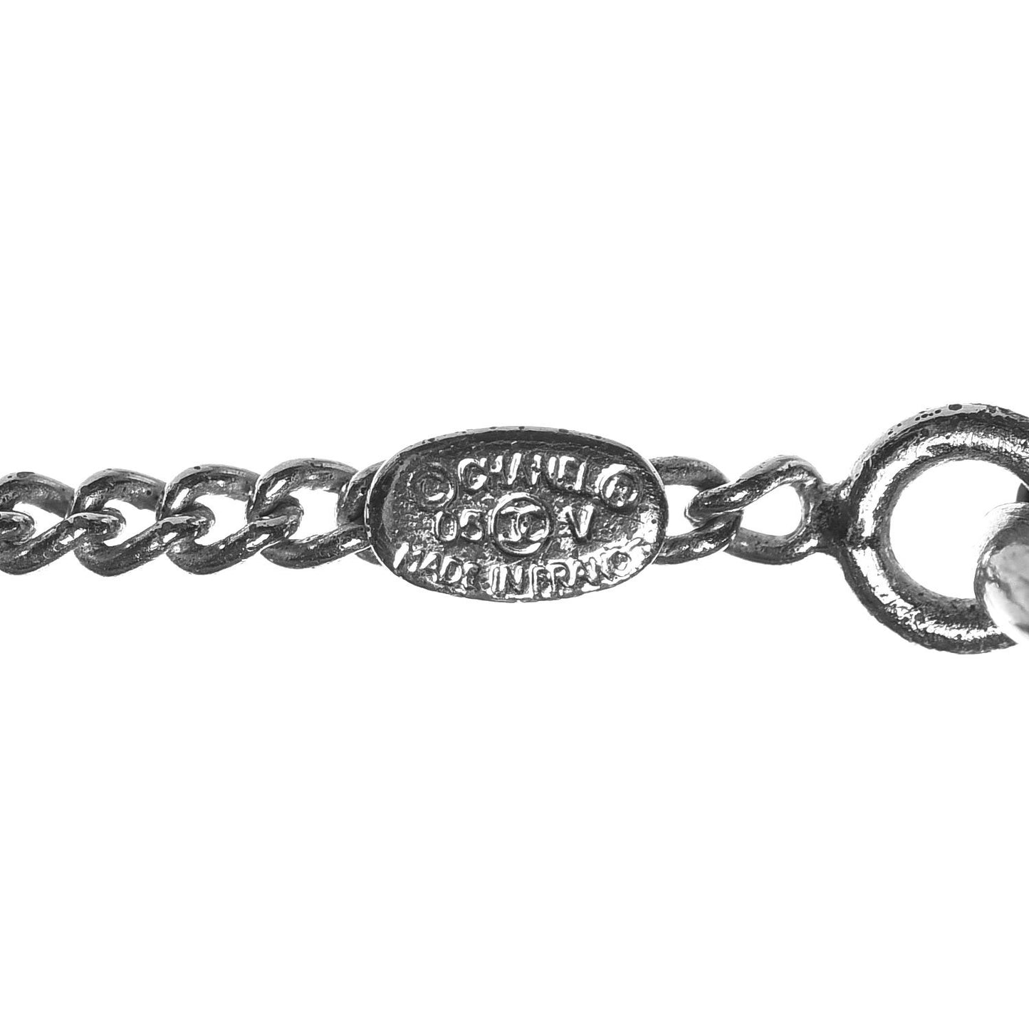 Crystal Timeless CC Necklace Silver
