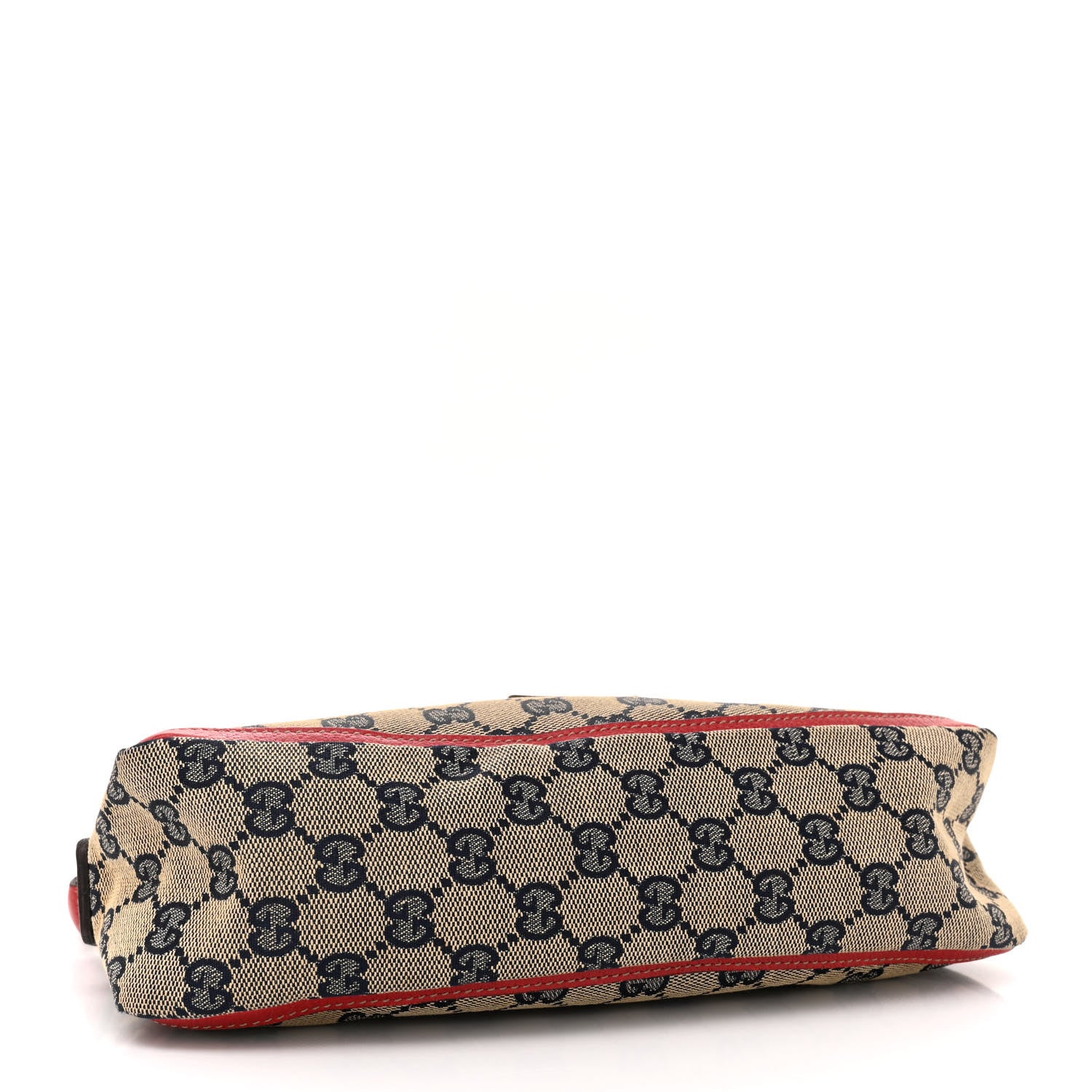 Gucci Monogram D Ring Abbey Pochette Navy Red 4 of 14