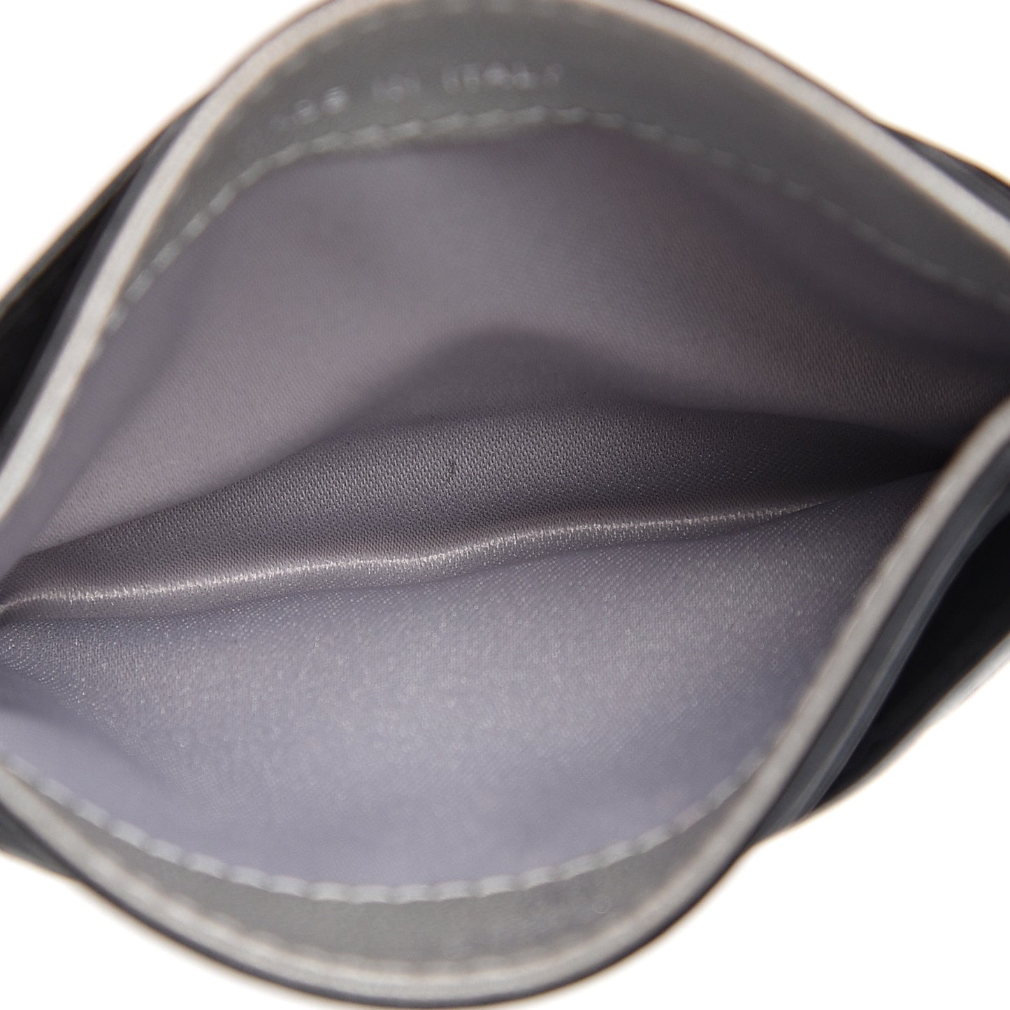 Lambskin Camellia Embossed Card Holder Black