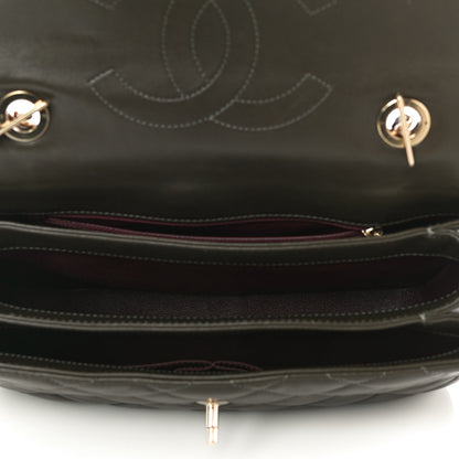 Chanel Lambskin Quilted Medium Trendy CC Flap Dual Handle Bag Dark Khaki 5 of 12