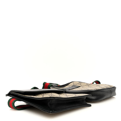 Gucci GG Supreme Monogram Web Belt Bag Black 4 of 11