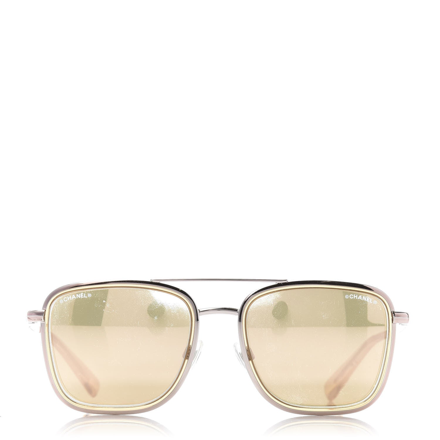 Chanel Pilot Sunglasses 4241 Gold 2 of 8