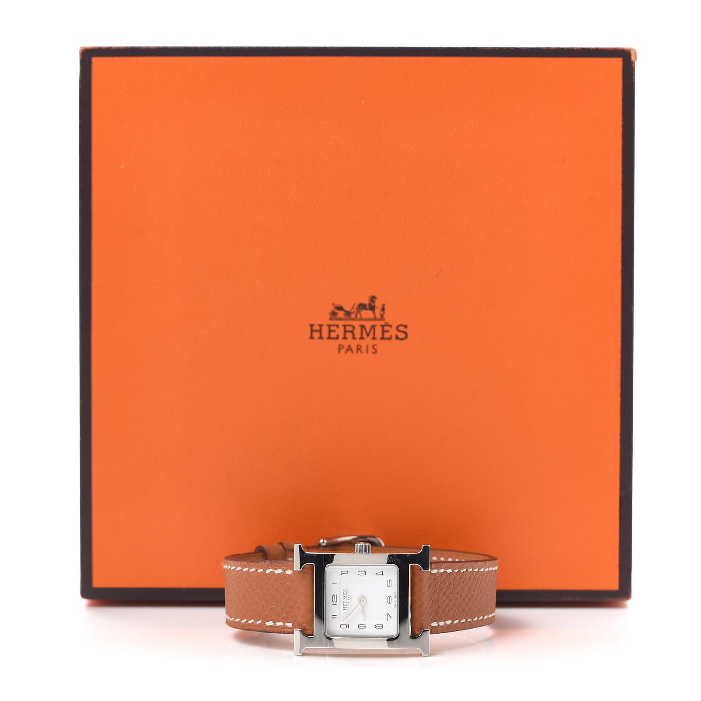 Stainless Steel Epsom 21mm Heure H Hour Quartz Watch Gold
