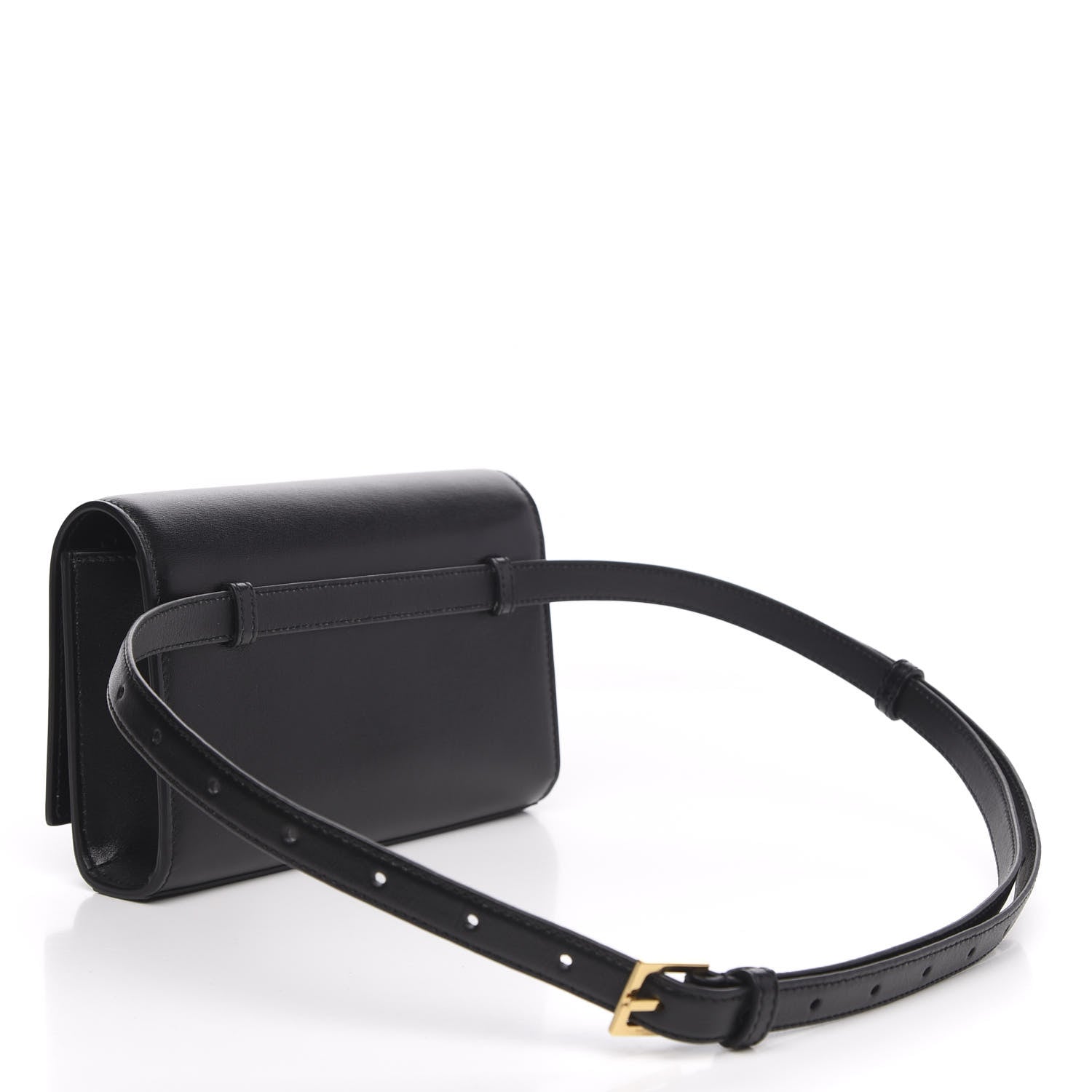 Saint Laurent Smooth Calfskin Monogram Kate Belt Bag Black 3 of 8