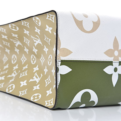 Louis Vuitton Monogram Giant Onthego GM Kaki Beige 9 of 13