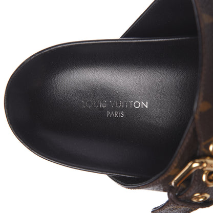 Louis Vuitton Monogram Bom Dia Mule Sandals 36 Black 6 of 10