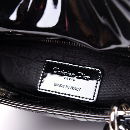Christian Dior Patent Cannage Mini Lady Dior Black 6 of 11