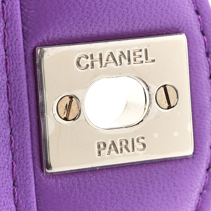 Chanel Lambskin Quilted CC In Love Heart Bag Purple 8 of 12