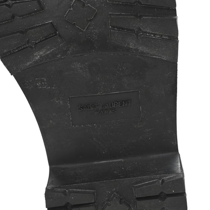 Saint Laurent Glazed Calfskin Le Loafer 15 Penny Slippers 36.5 Black 7 of 10