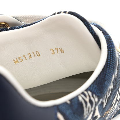 Louis Vuitton Jacquard Since 1854 Time Out Sneakers 37.5 Blue 9 of 9