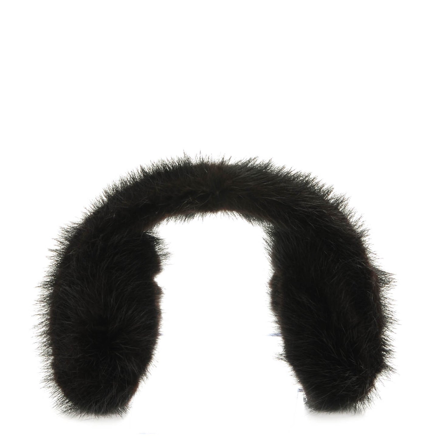 LOUIS VUITTON Mink Fur Vision Earmuffs Black
