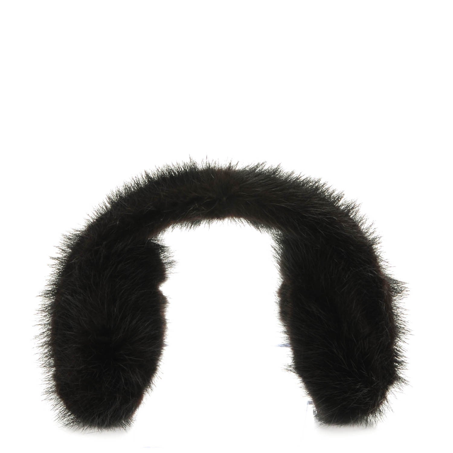 Louis Vuitton LOUIS VUITTON Mink Fur Vision Earmuffs Black 7 of 7