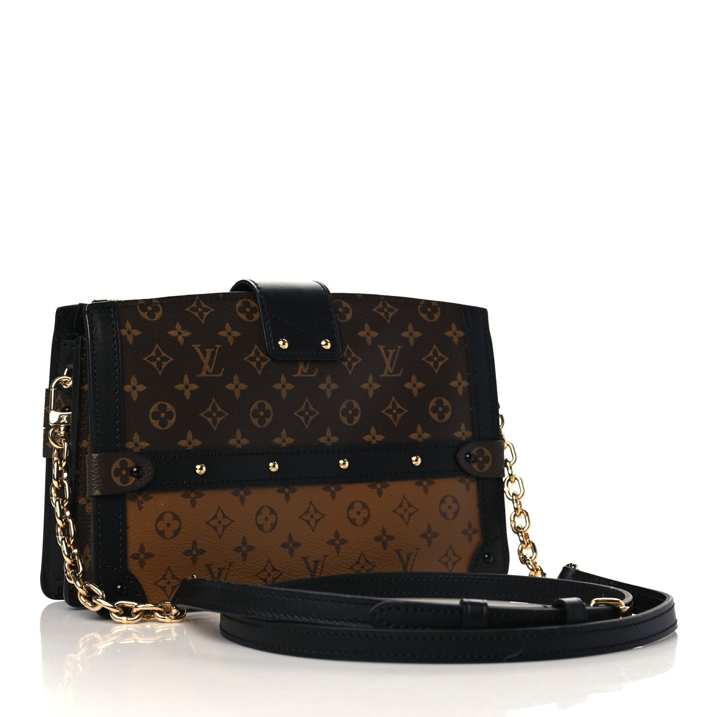 Reverse Monogram Trunk Clutch