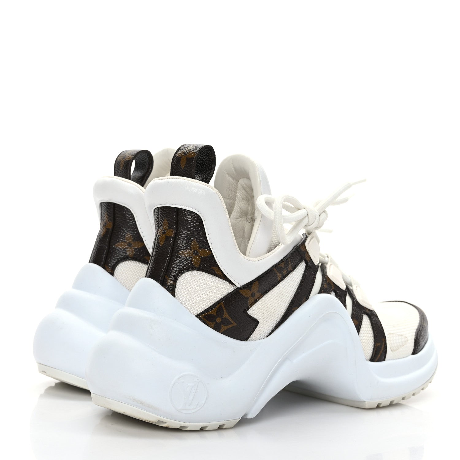 Louis Vuitton Patent Monogram LV Archlight Sneakers 37 White 4 of 8