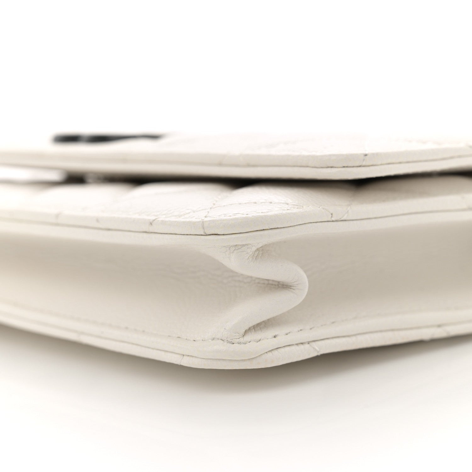 Chanel Caviar Quilted My Everything Wallet On Chain WOC White 10 of 11