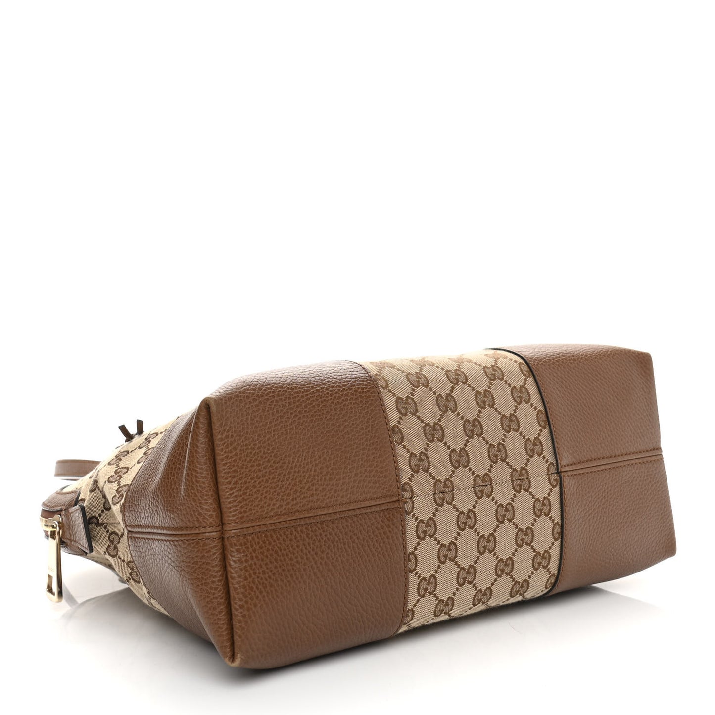 Monogram Medium Bree Shoulder Bag Beige Tabacco