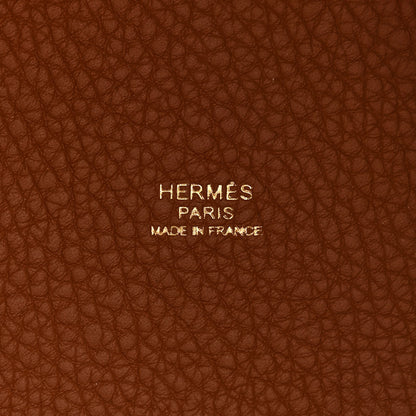 Hermes Taurillon Clemence Picotin Lock 18 PM Gold 6 of 9