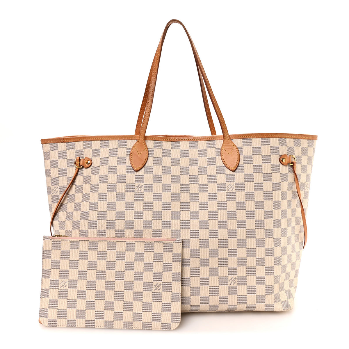 Louis Vuitton Damier Azur Neo Neverfull GM Rose Ballerine 3 of 13