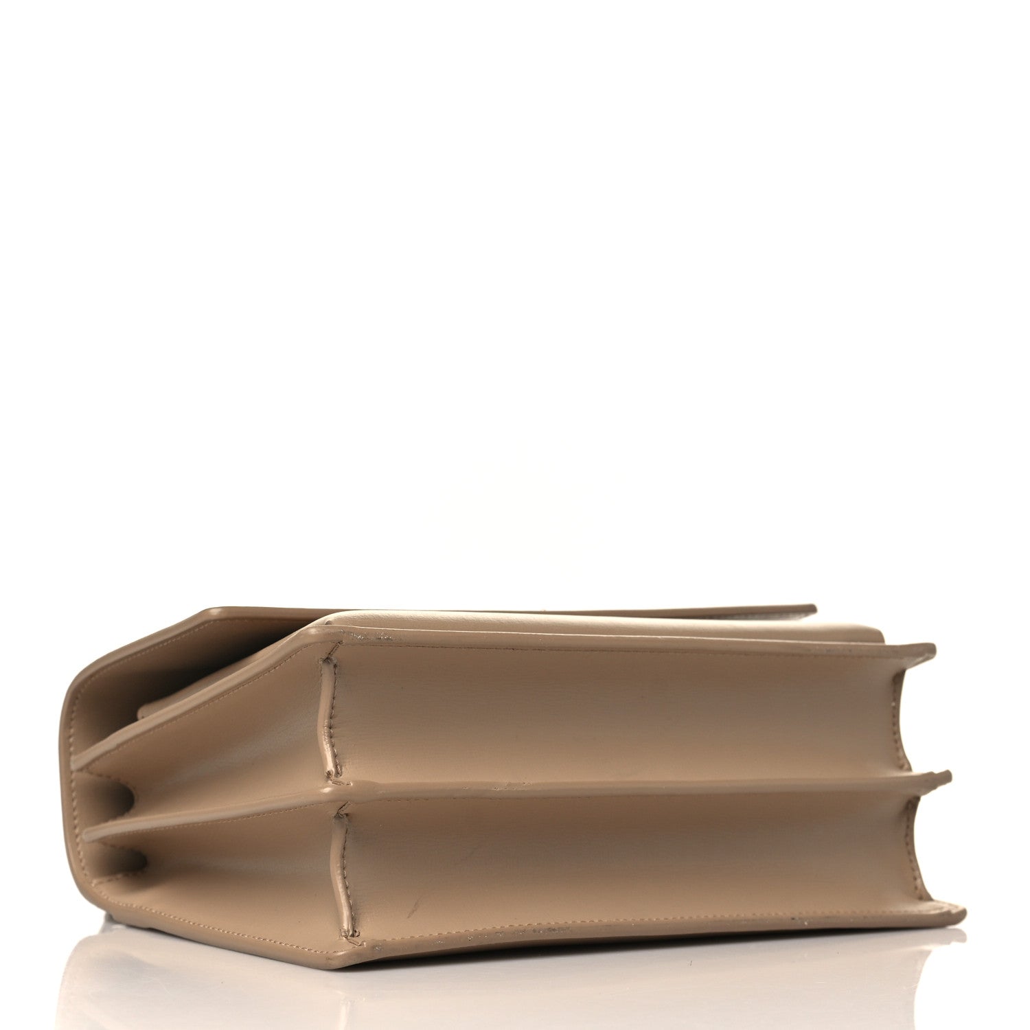 Saint Laurent Calfskin Medium Monogram Sunset Dark Beige 4 of 9