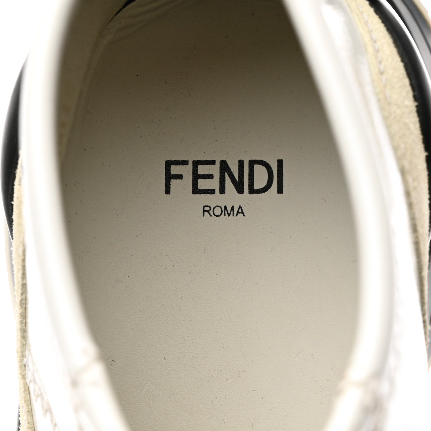 Fendi Vernice High-Tech Womens FFluid Zip Up Sneakers 36.5 White Black 7 of 12
