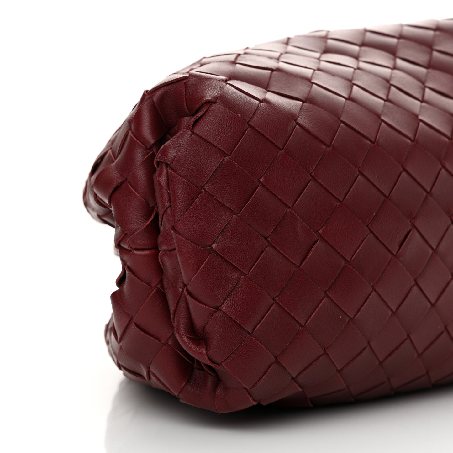 Nappa Maxi Intrecciato The Pouch Oversized Clutch Bordeaux
