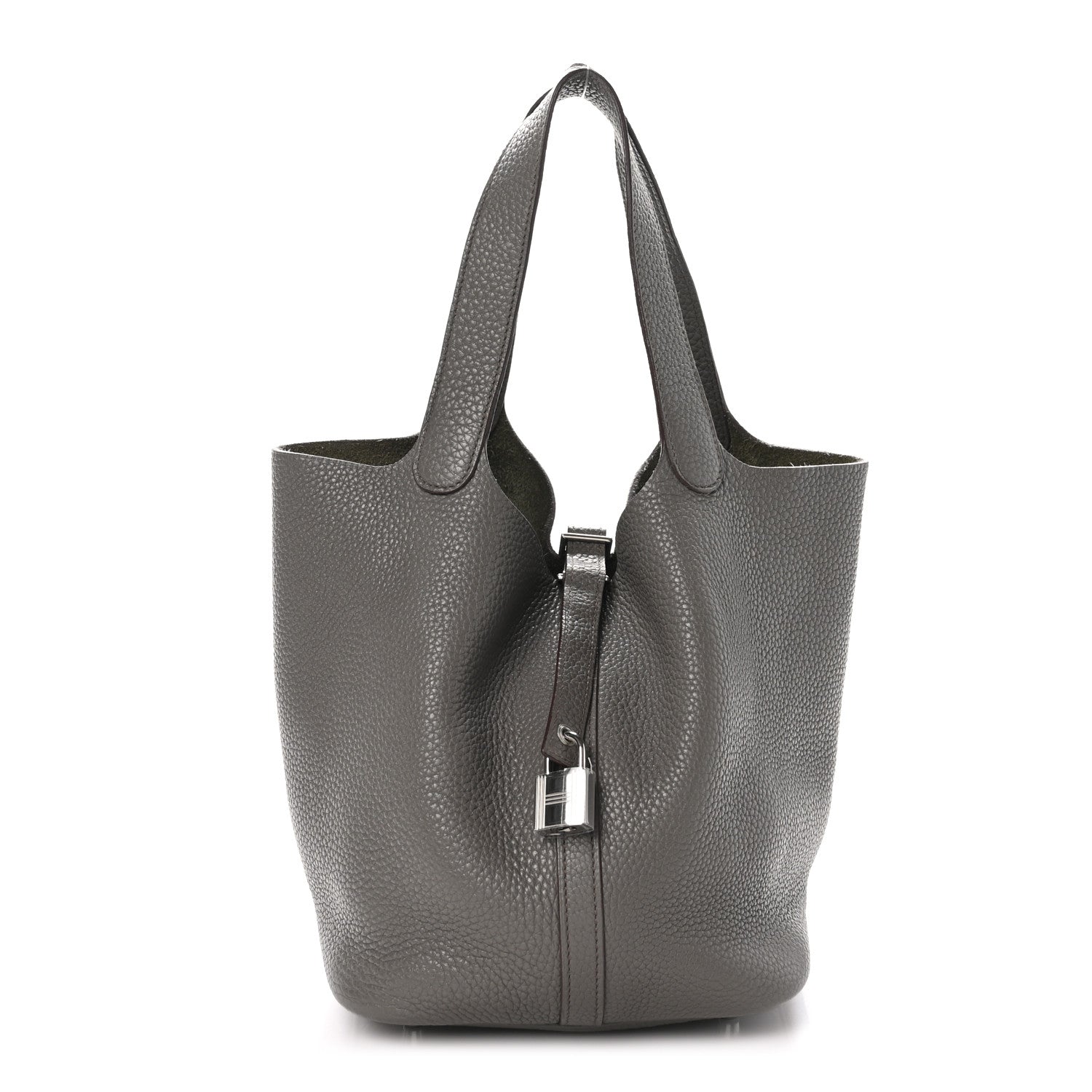 Hermes Taurillon Clemence Picotin Lock 22 MM Etain 1 of 12