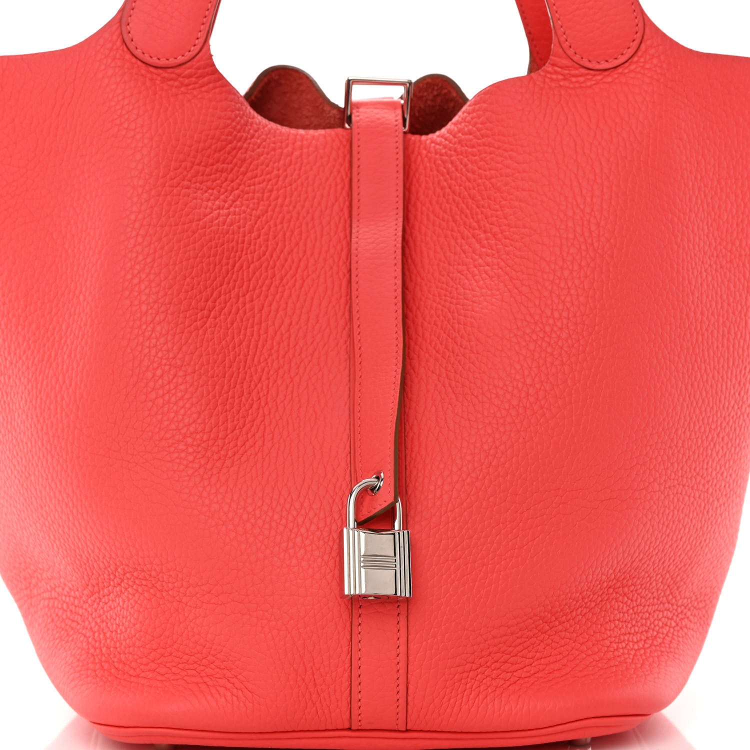 Hermes Taurillon Clemence Picotin Lock 26 GM Bougainvillea 8 of 12