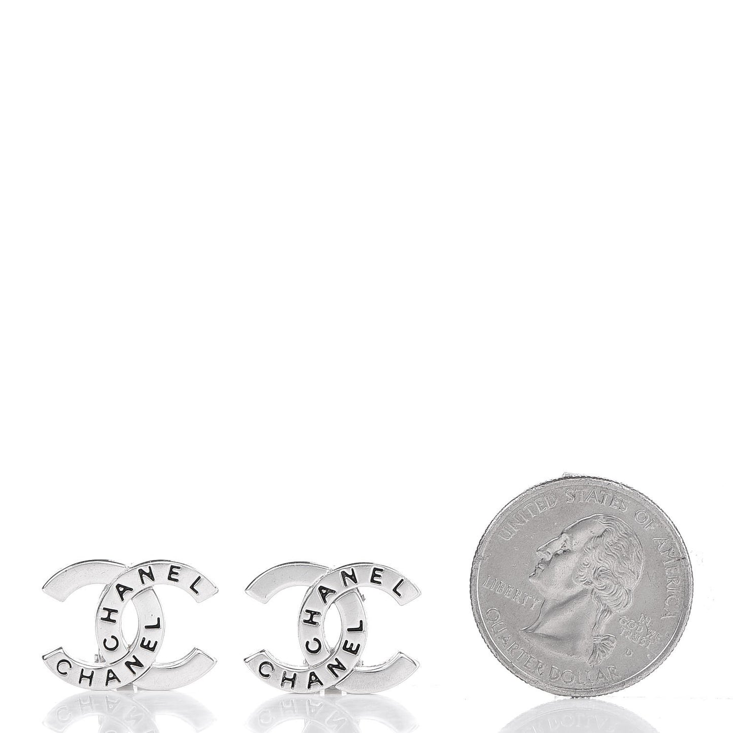 CC Clip On Earrings Silver
