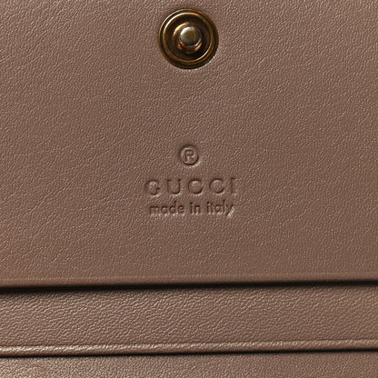 Gucci Calfskin Matelasse GG Marmont Card Case Porcelain Rose 8 of 13