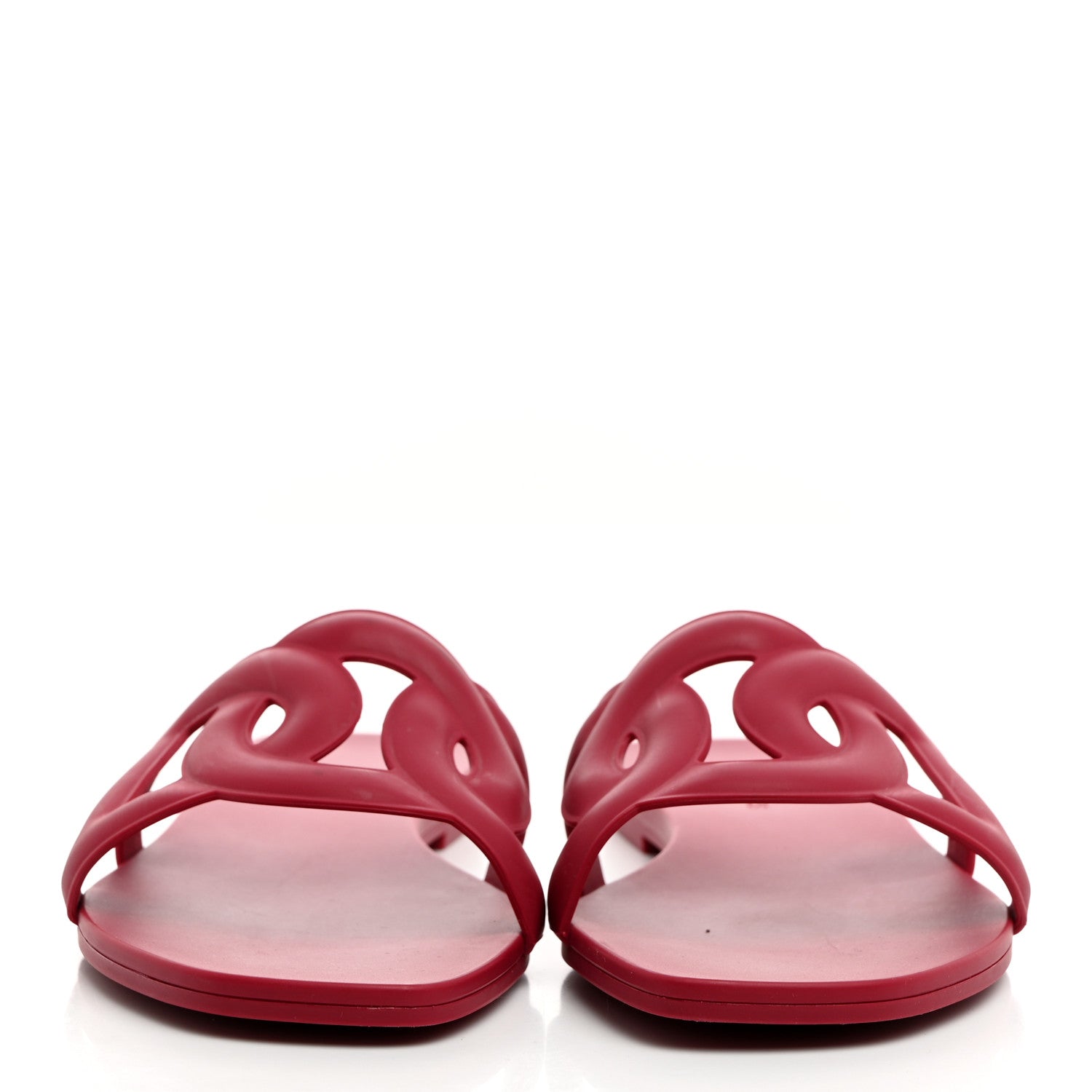 Hermes Rubber Aloha Sandals 37 Rose Baie 2 of 10