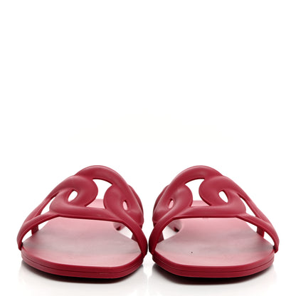 Hermes Rubber Aloha Sandals 37 Rose Baie 2 of 10