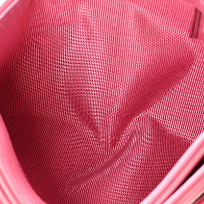 Chanel Lambskin Quilted Chanel 19 Card Holder Dark Pink 5 of 11