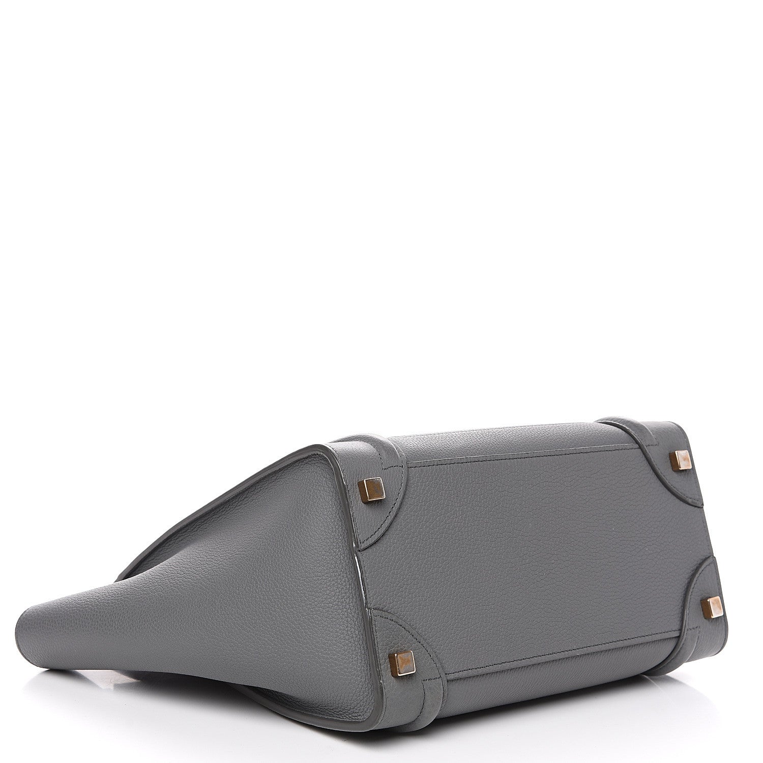 Celine Baby Drummed Calfskin Micro Luggage Kohl 3 of 8