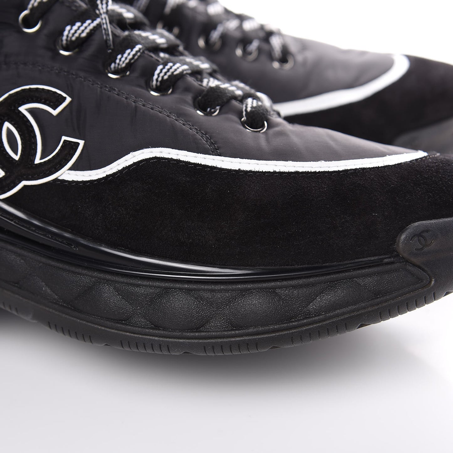 Fabric Suede Mens CC Sneakers 46 Black