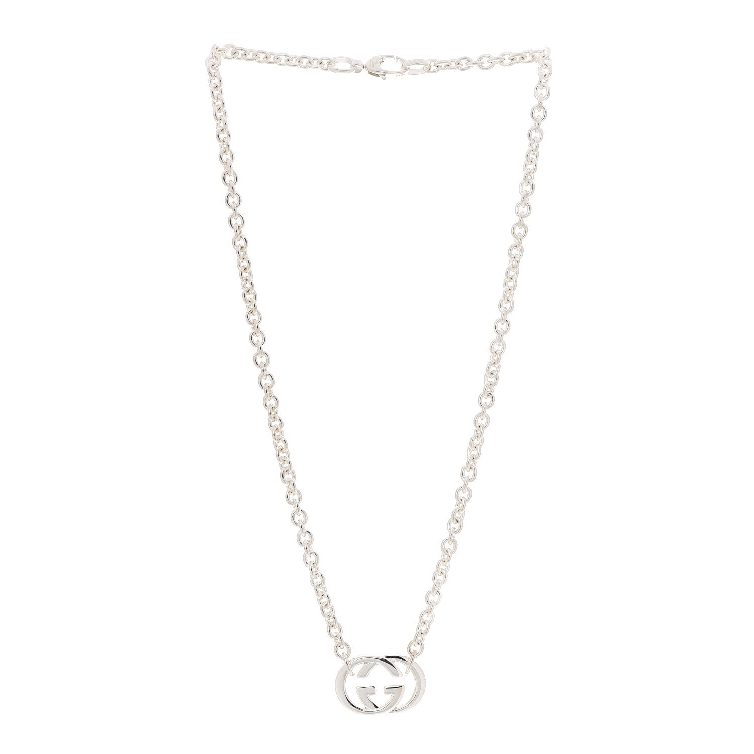 Gucci Sterling Silver Britt Necklace 3 of 5