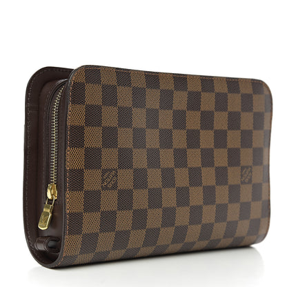 Louis Vuitton Damier Ebene Pochette Saint Louis Clutch 2 of 5