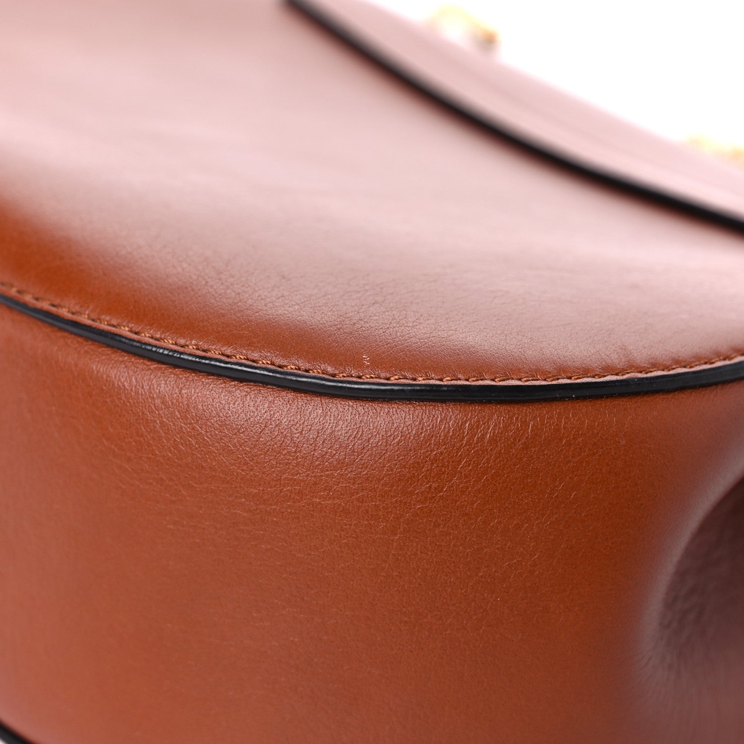 Chloe Suede Smooth Calfskin Drew Shoulder Bag Classic Tobacco 9 of 10