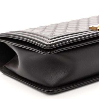 Chanel Calfskin Quilted New Medium Boy Flap Dark Brown 9 of 10