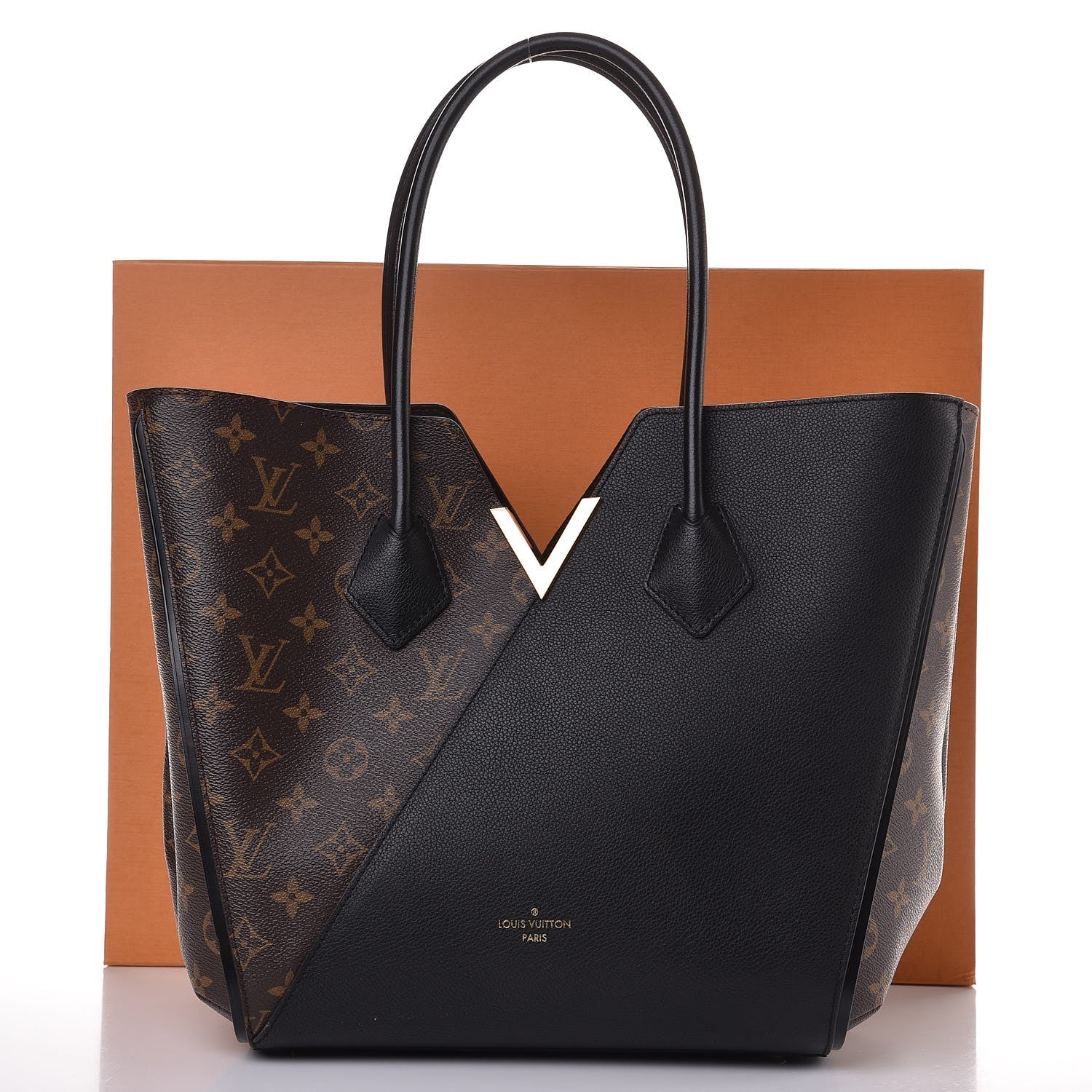 Louis Vuitton Calfskin Monogram Kimono Tote Black 9 of 9