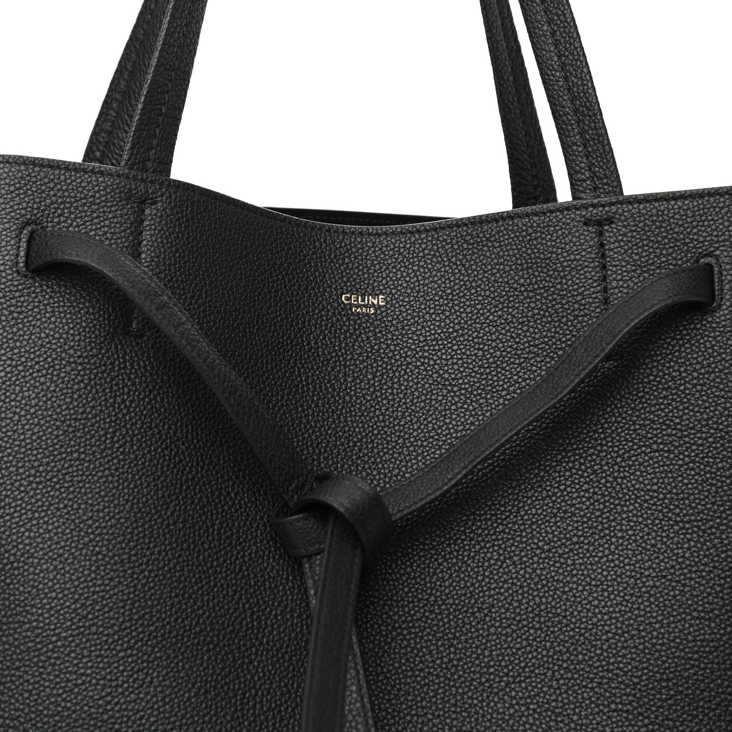 Soft Grained Calfskin Medium Belt Cabas Phantom Black