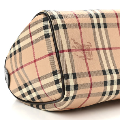 Burberry Haymarket Check Small Chester Bowling Bag Chocolate 9 of 13