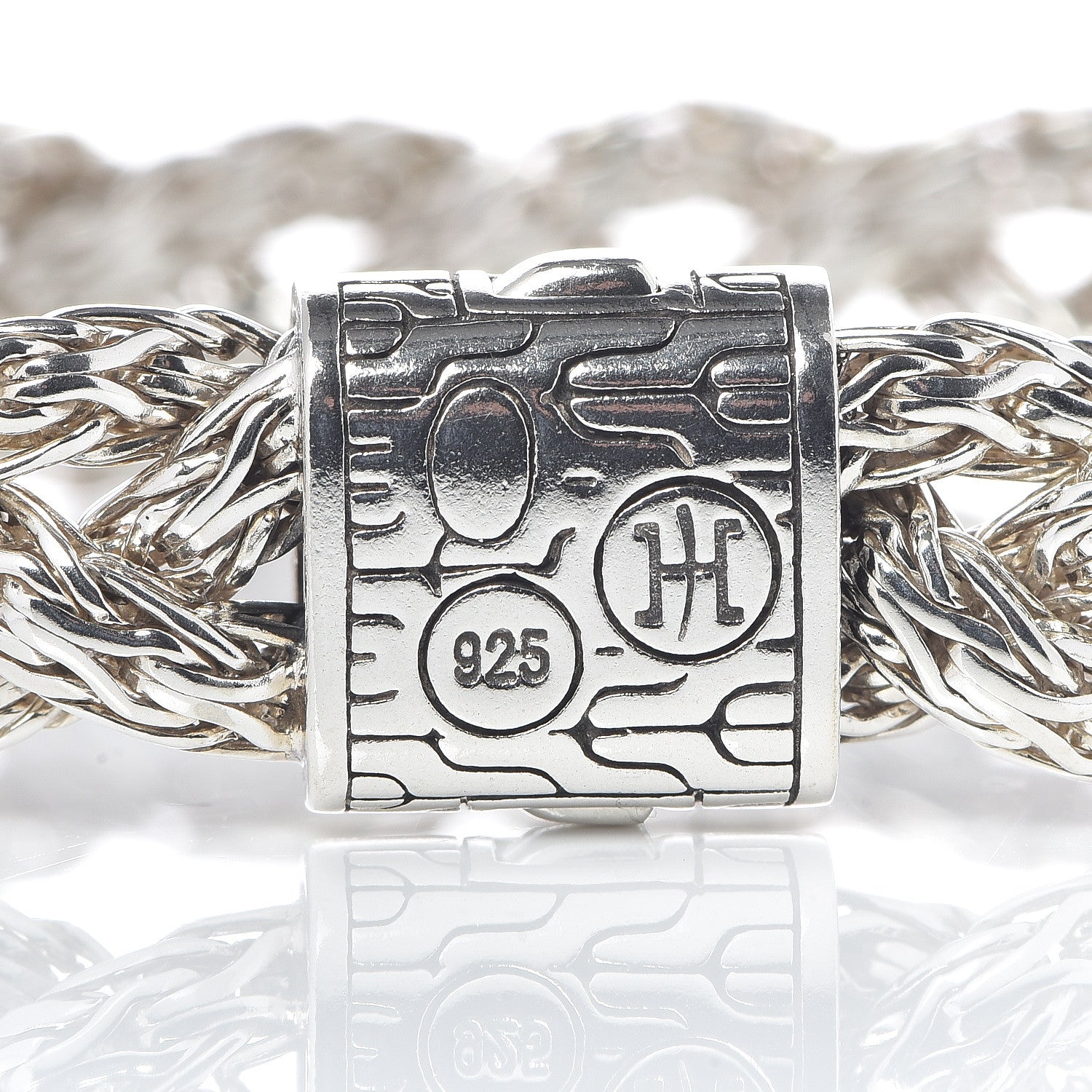 John Hardy Sterling Silver Medium Braided Classic Chain Bracelet 4 of 6