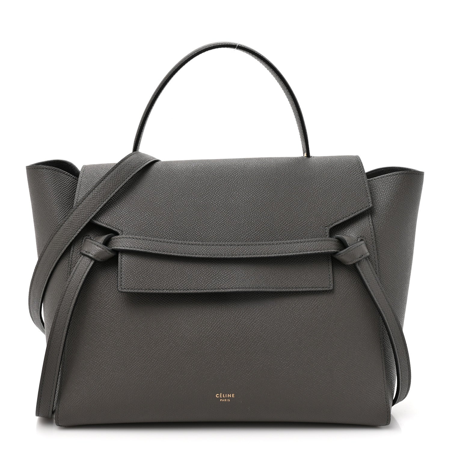 Celine Grained Calfskin Mini Belt Bag Grey 1 of 13