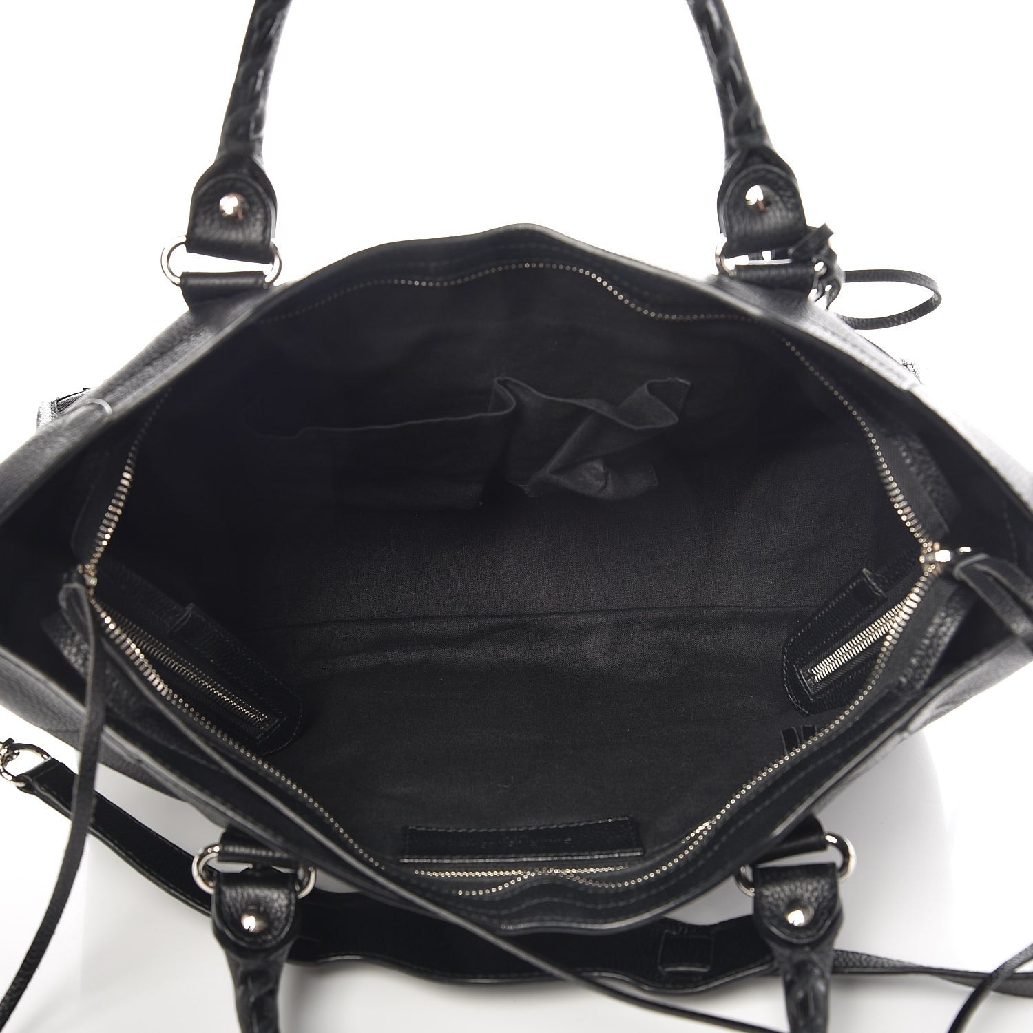 Balenciaga Vibrato Calfskin Classic Silver Hardware City Black 6 of 11