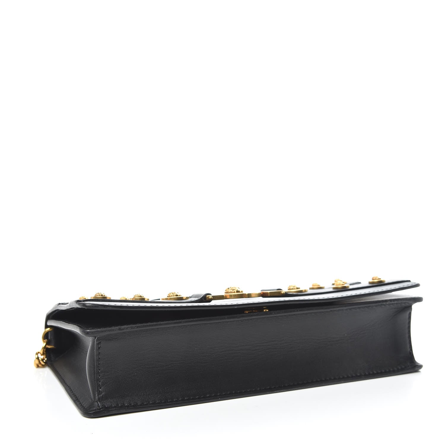 Versace Calfskin Medallion Tribute Crossbody Black 4 of 10